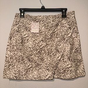 Free People NWT Mini Skirt in Snakeskin Size 10